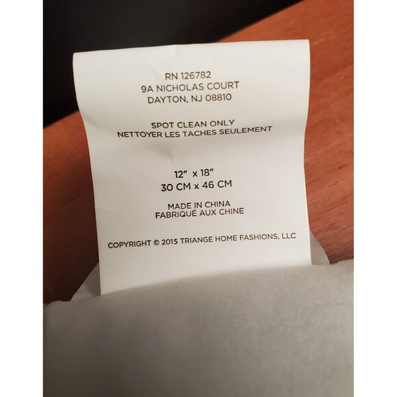 Lush Decor Harley Tangerine Embroidered Perched Birds 12 x 18 Accent Pillow - Picture 7 of 8